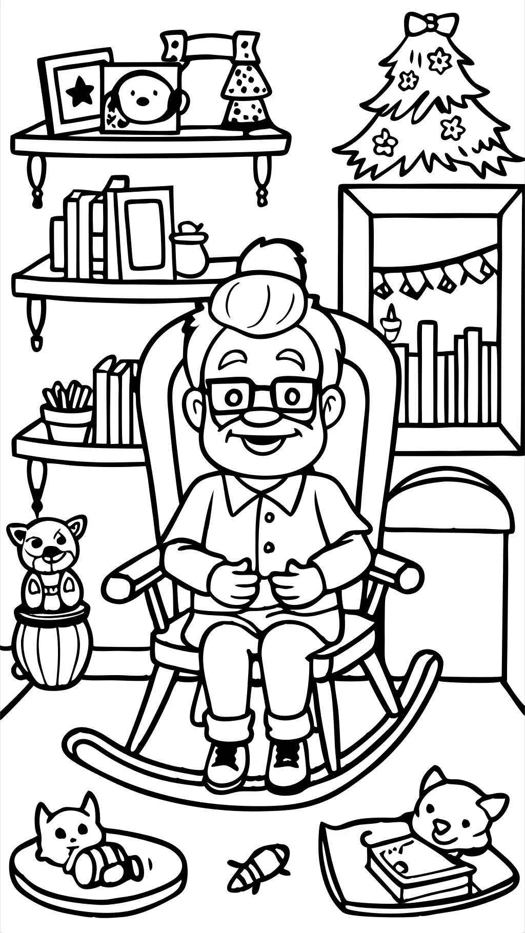 grandpa coloring page